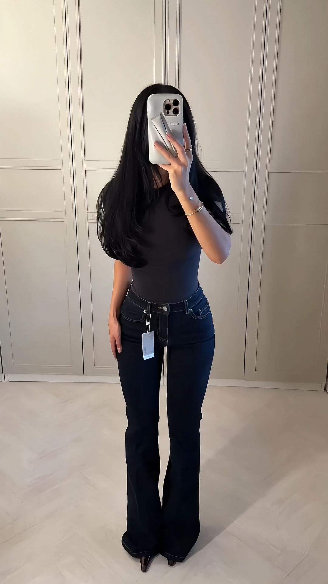 Viral Low Waist Flair Jeans