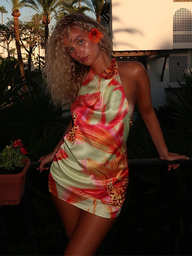 Floral Print Mini Dress