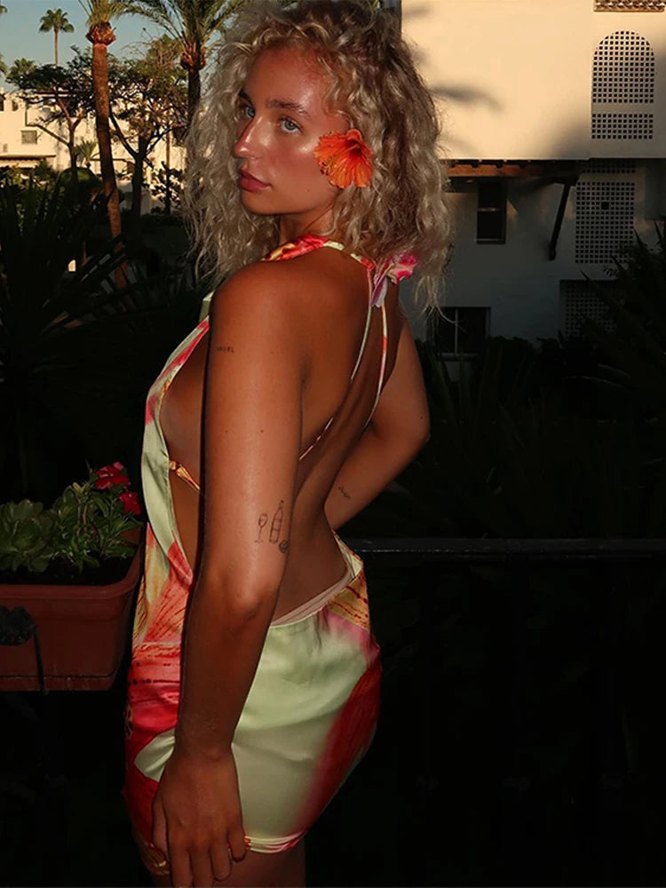 Floral Print Mini Dress