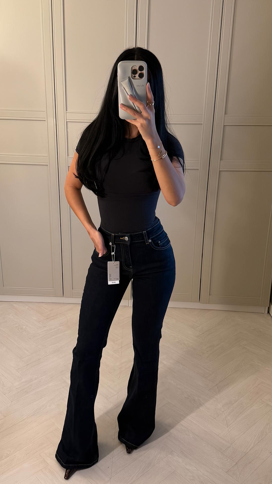 Viral Low Waist Flair Jeans